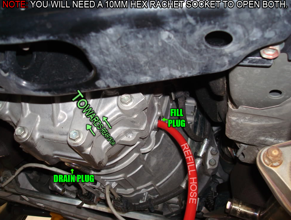 2005 Nissan sentra transmission fluid change #5